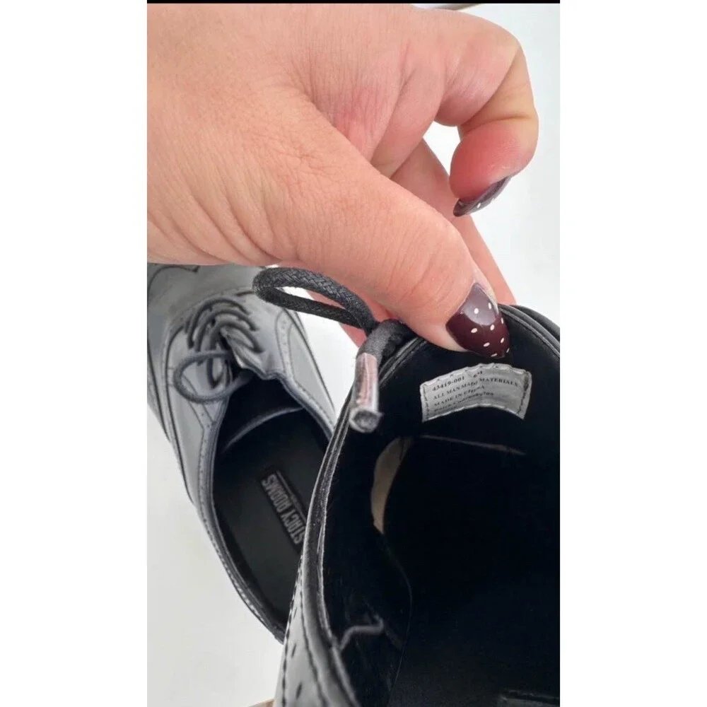 Stacy Adams Dunbar Boys Black Oxford Wingtip Lace Up Brogue Dress Shoes Size 6M